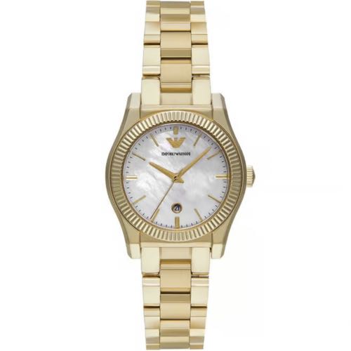 Emporio Armani Federica Gold MOP Dial Authentic Store Quality
