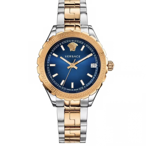 Versace Hellenyium Silver Rose Gold Blue