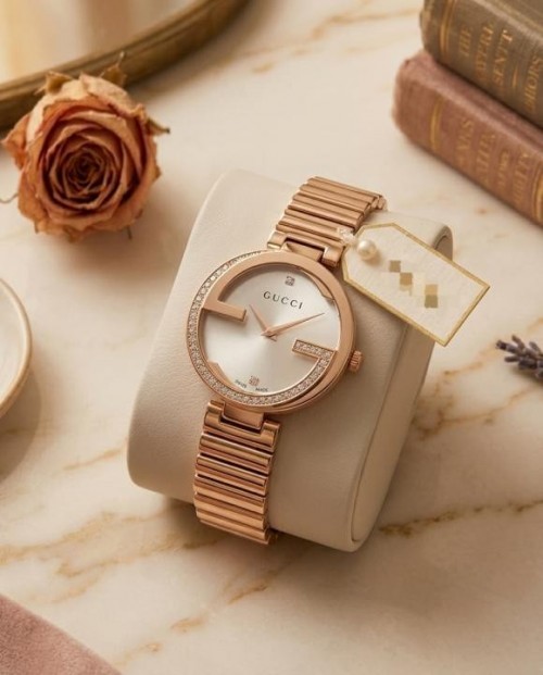 Gucc I Diamond Rose White