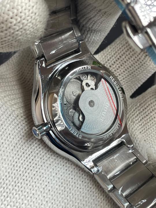 Alternative view of Rad0 Round Automatic Silver Black Dial AT445
