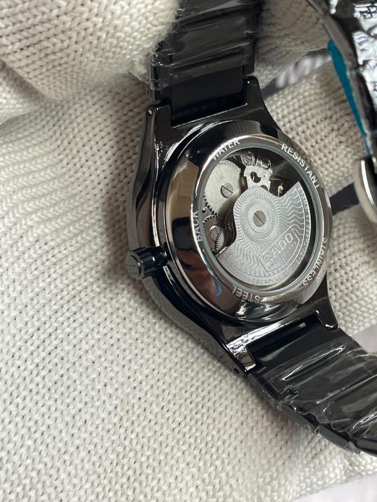 Alternative view of Rad0 Round Automatic Black Silver Dial AT445