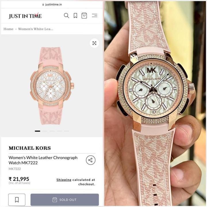 MICHAEL KOR S OVERSIZED SYDNEY PAVE CHRONOGRAPH WATCH MK7222 453