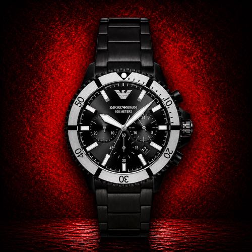 Authentic Grade Emporio Arman Stainless Steel Chronograoh Watch