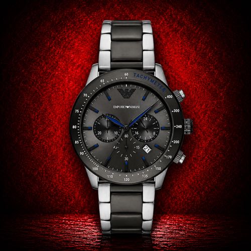 Authentic Grade Emporio Arman Stainless Steel Chronograoh Watch