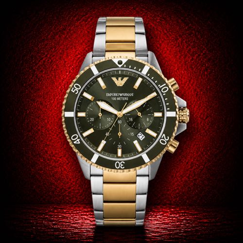 Authentic Grade Emporio Arman Stainless Steel Chronograoh Watch
