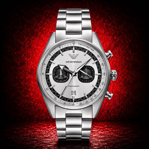 Authentic Grade Emporio Arman Stainless Steel Chronograoh Watch