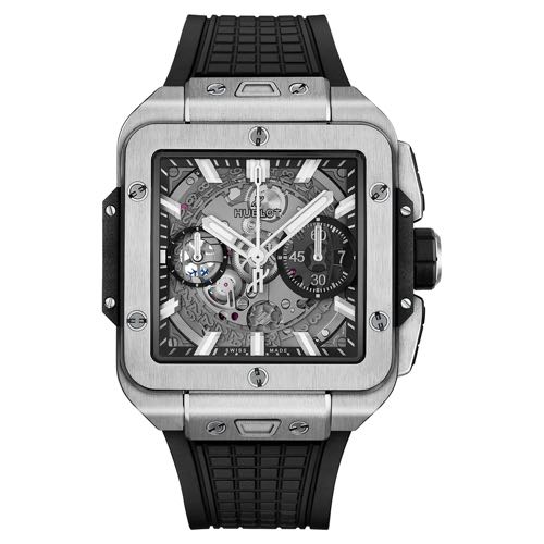 Hublot Square Bang Unico Titanium Black Silver
