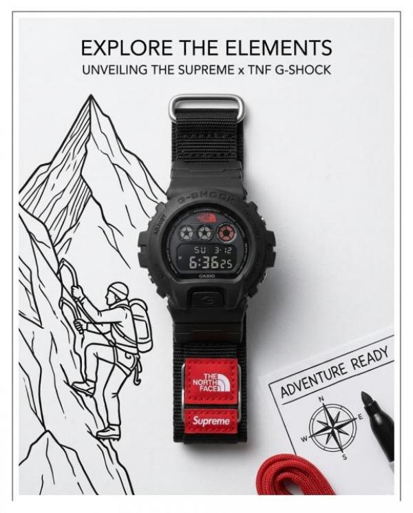 Casio G-Shock X Supreme X The North Fac e Special Edition