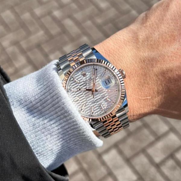 Rollex Oyster perpetual Date just Automatic Copper 481 - Image 2
