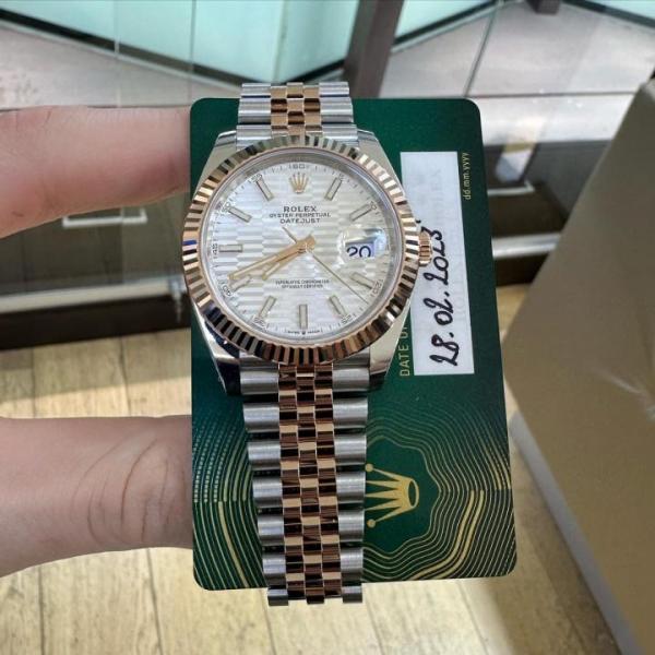 Rollex Oyster perpetual Date just Automatic Copper 481 - Image 3