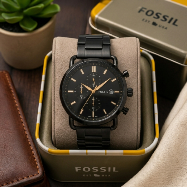 Fossi l Commuter Good Quality Black Copper