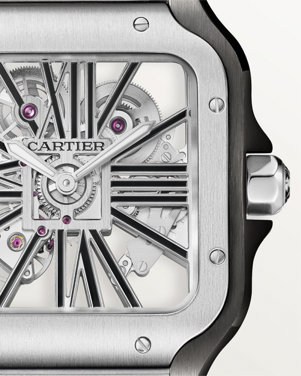 Alternative view of Cartie r Santos Skeleton Battery Silver-Black
