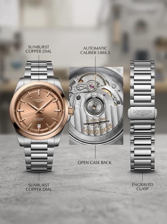 Alternative view of LONGINE S CONQUEST QUARTZ ANALOG WATCH HVY WC 1454