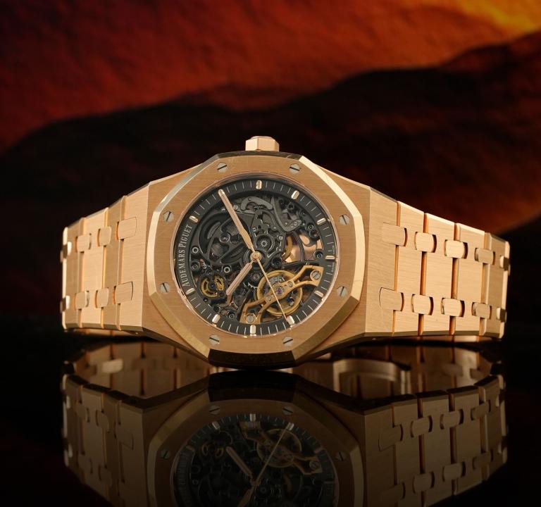 Alternative view of Audemars pigue t Royal Oak Skeleton Automatic Copper Black