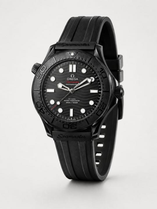 Omeg a seamaster automatic black silicon hvy 17