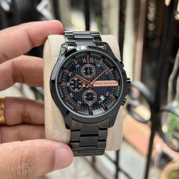 ARMA I EXCHANGE HAMPTON GUNMETAL CHRONOGRAPH WATCH 530