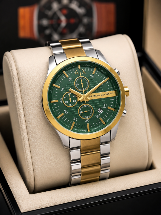 ARMA I EXCHANGE HAMPTON GUNMETAL CHRONOGRAPH WATCH 533