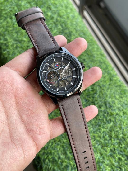 Tomm Y Hilfiger Leather Belt Automatic P