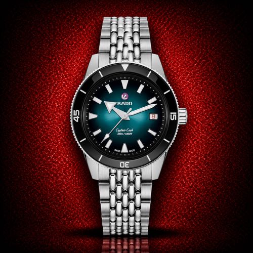 Rado Captain Cook Stainless Steel Jubilee Strap Tiffany Dial