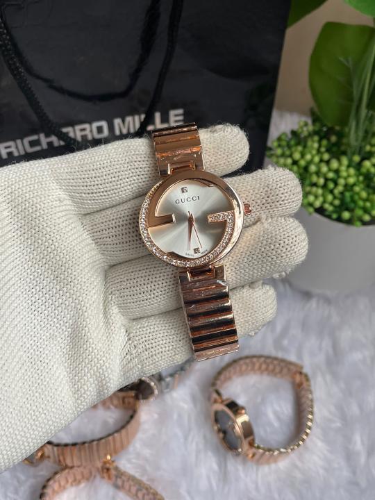 Alternative view of Gucc I Women Copper White Dial AT449
