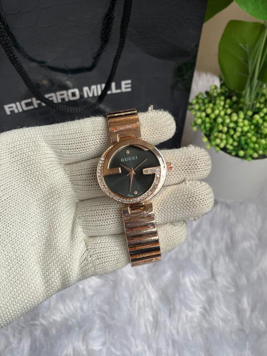 Alternative view of Gucc I Women Copper Black Dial AT449