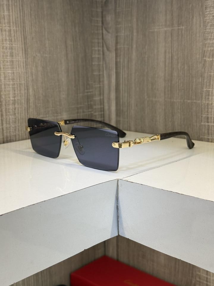 Alternative view of Cartie R 3077 Frameless Wooden Stick Sunglass