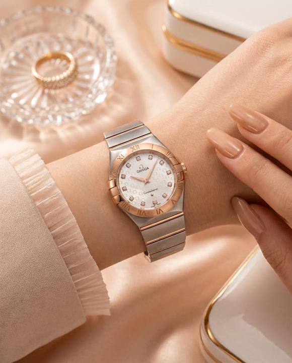 Omeg a Constellation Sedna 2Ton-Copper-Grey Womens