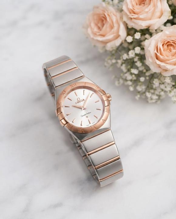 Omeg a Constellation Sedna 2Ton-Copper-White Womens