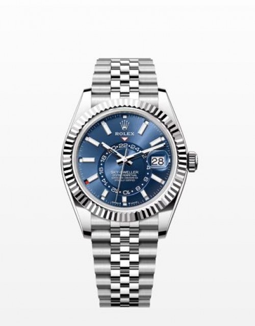 ROLEX SKY DWELLER SILVER BLUE