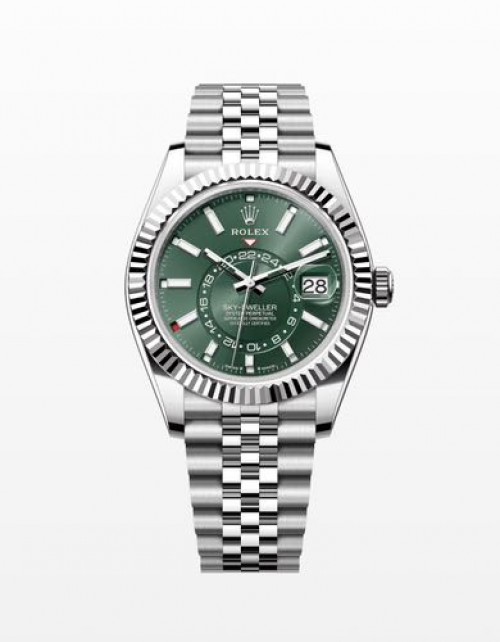 ROLEX SKY DWELLER SILVER BLUE