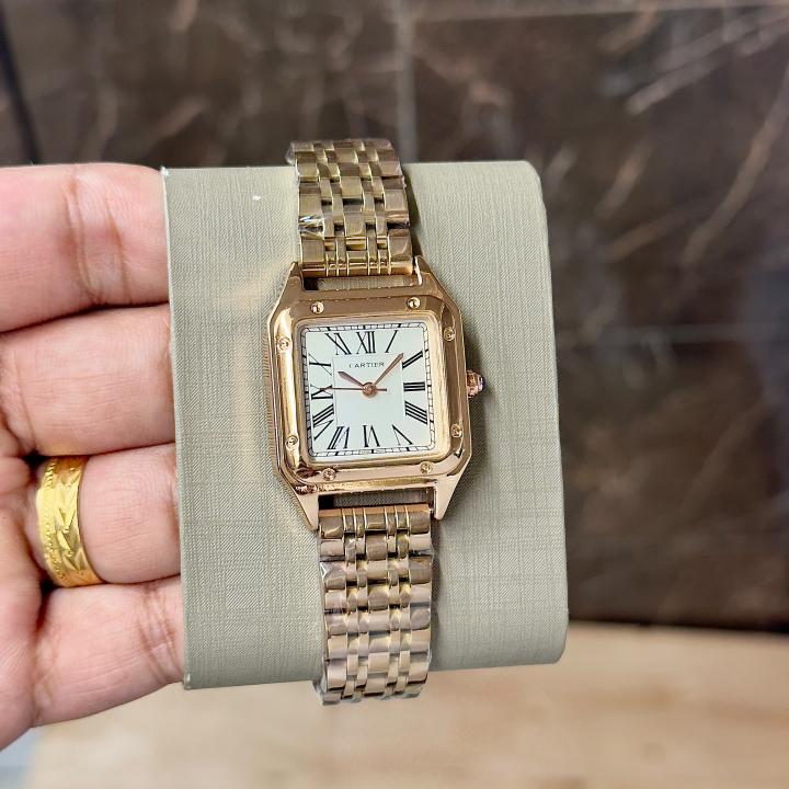 cartie r santos ladie 36 mm rose white 644