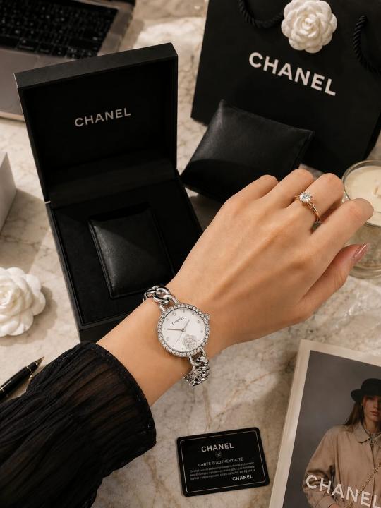 Chane L Women Plazzo Empire Chain Full Silver