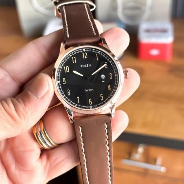 Fossi l Rose Gold Black