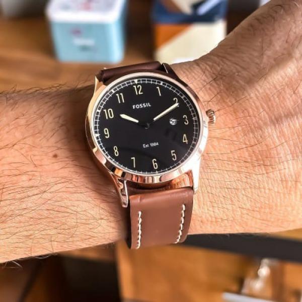 Alternative view of Fossi l Rose Gold Black