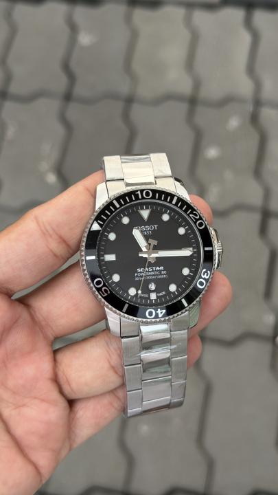 Tissoo t SCASTAR automatic back opne silver black