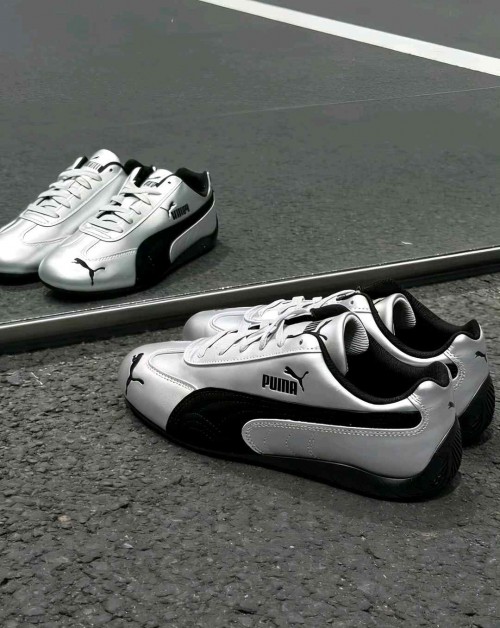 Pumaa SpeedCat Metallic Silver Black 1225 - Image 5