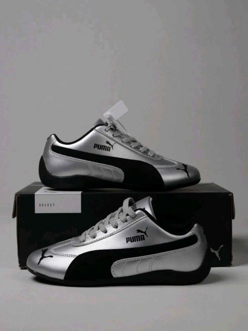 Pumaa SpeedCat Metallic Silver Black 1225 - Image 4