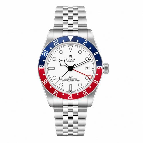 Tudor Black Bay GMT Pepsi White dial Jubilee Strap