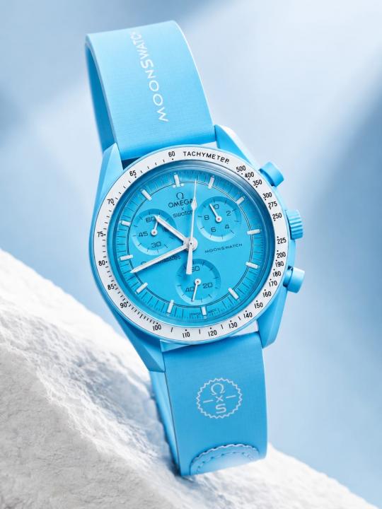 OMEGGA X SWATCCH RUBBER STRAP METAL HEAVY QUALITY 785