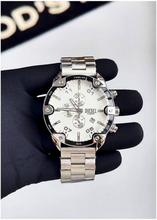 Diesee l Spiked Silver White
