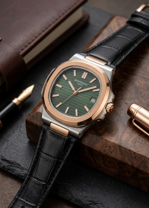 Alternative view of Pate  Philippe Nautilus - Leather Strap WC 1825