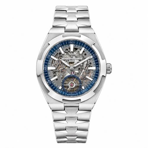 Vacheron Constantin Skeleton Dial Silver Grey Blue