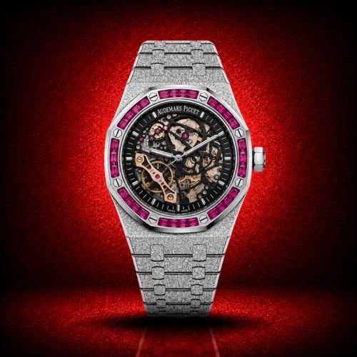 Frosted Audemars Piguet Royal Oak Double Balance Wheel Openworked