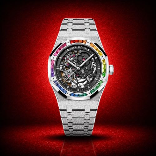 Frosted Audemars Piguet Royal Oak Double Balance Wheel Openworked