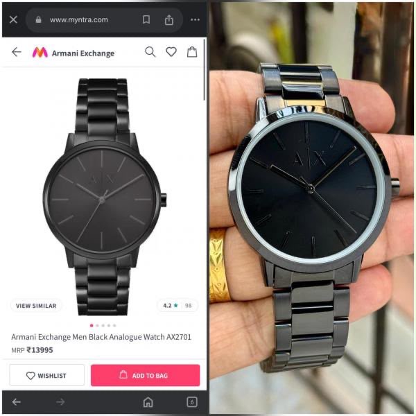 ARMA NI EXCHANGE SLIM BLACK 834
