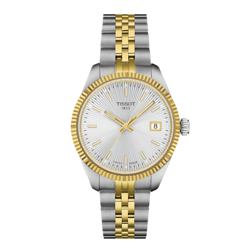 Tissot Ballade 34mm Silver Rose Gold Authentic Store Quality