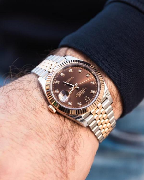 Alternative view of Rolee x Oyster Perpetual Date Just Diamond WC 1904