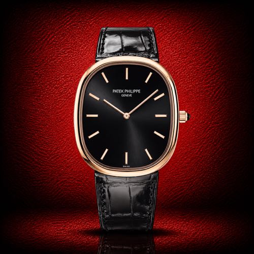Patek Phillipe Golden Ellipse 5738 Rosegold Leather