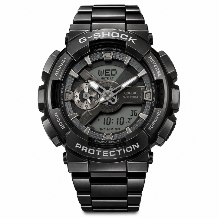 Casi o G-Shock GM110 CHAIN BLACK BLACK 166