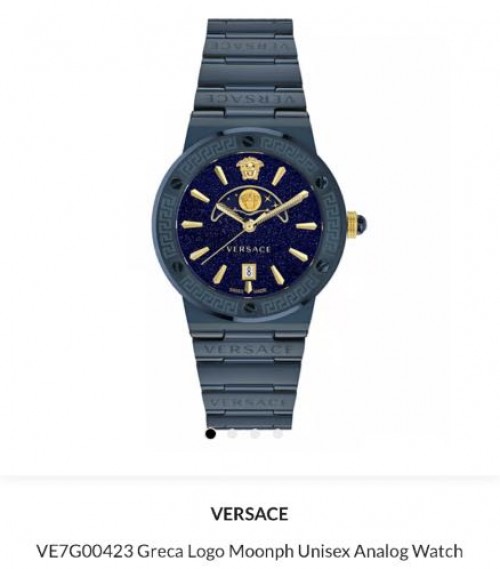 Versace Greca Logo Moonphase Unisex Authentic Store Quality